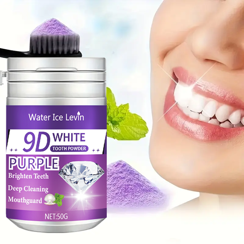 Teeth Whitening Co - 9D White Purple Toothpowder. Brighten Teeth,