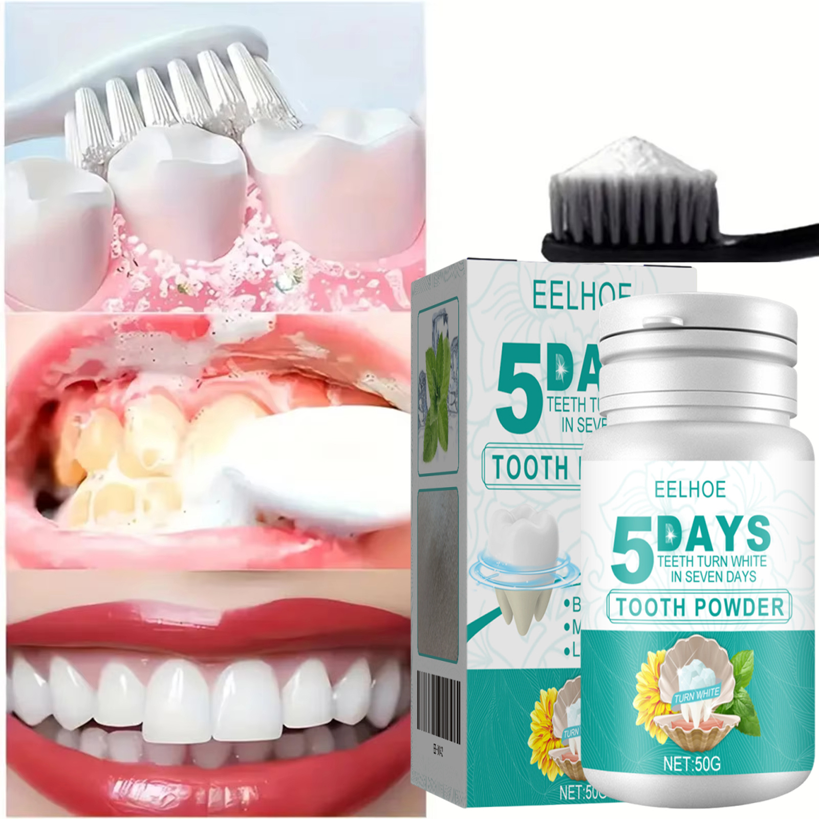Teeth Whitening Co - Mint Tooth Powder Fresh Breath 5