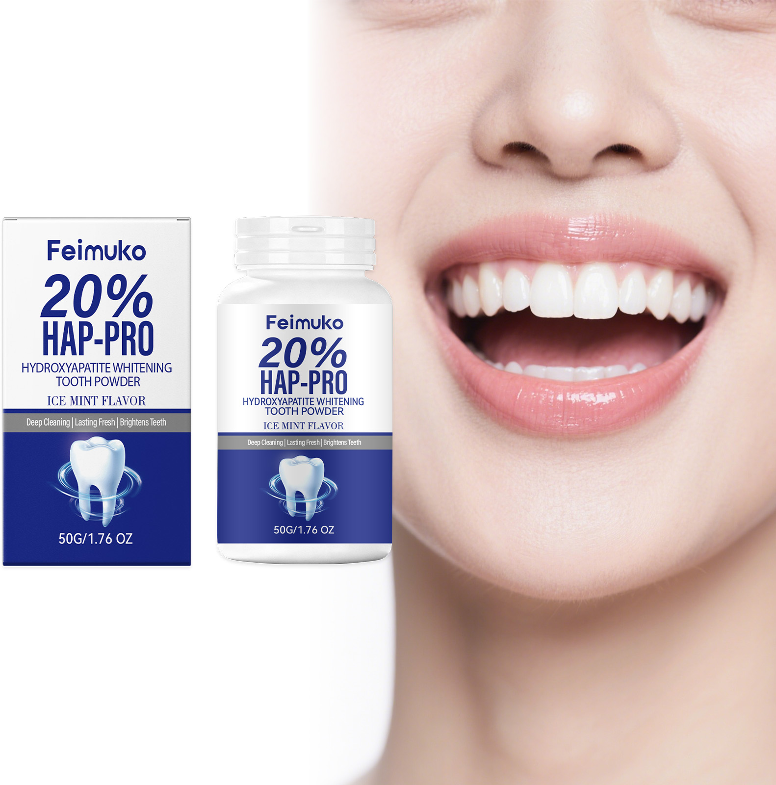 Teeth Whitening China - 20% Hydroxyapatite Tooth Powder Remove Plaque