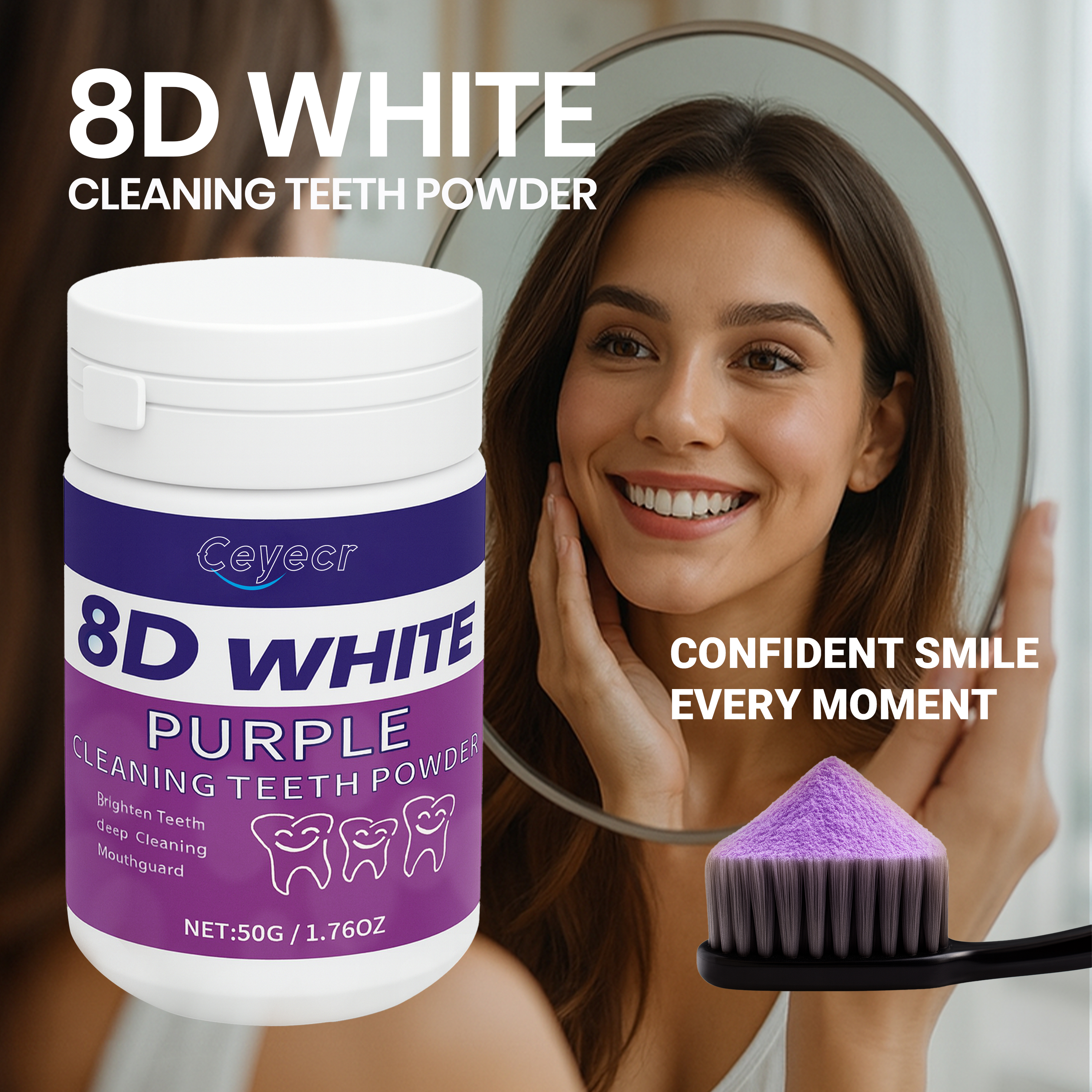 Teeth Whitening China - 8D white Teeth Whitening Powder, 50g/1.76.Oz