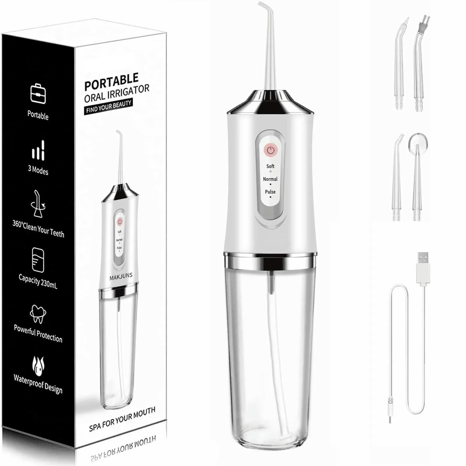 Teeth Whitening Laser - Portable Dental Water Irrigator Waterpick Whitening