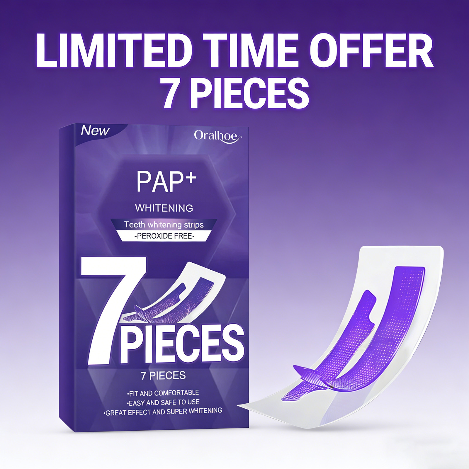 Teeth Whitening Quotes - Purple Teeth Whitening Strips Gentle Enamel-Safe