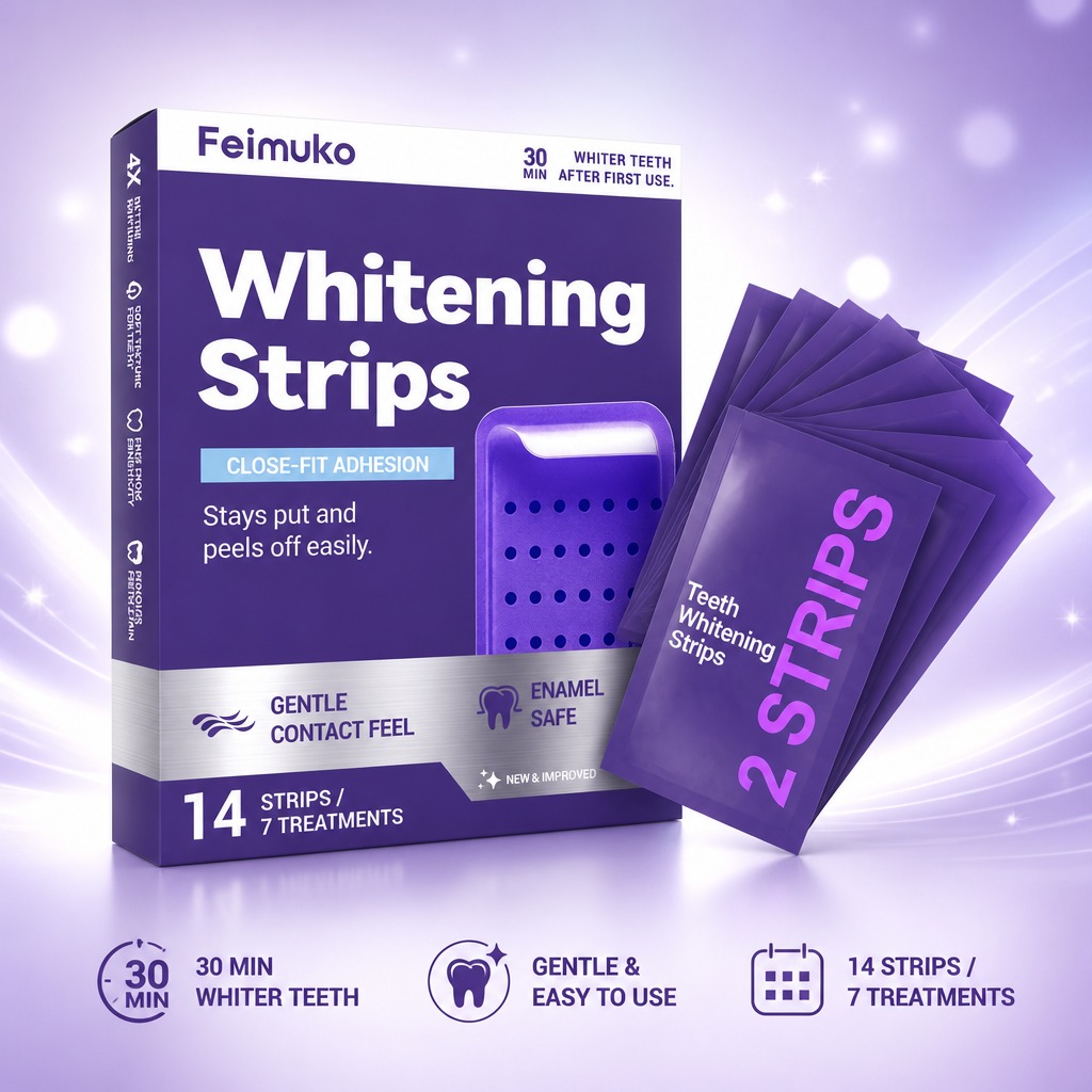 Teeth Whitening Yellow Teeth - Purple Brightening Dental Patch for Oral