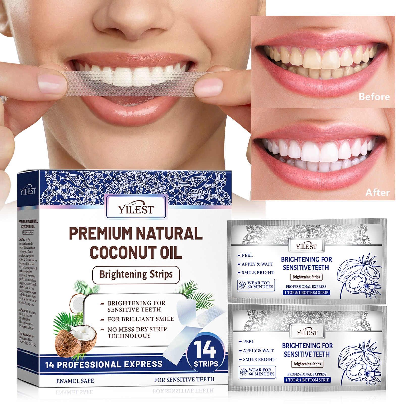 Teeth Whitening Quotes - Teeth Whitening Strips 14pcs Cleansing Relief