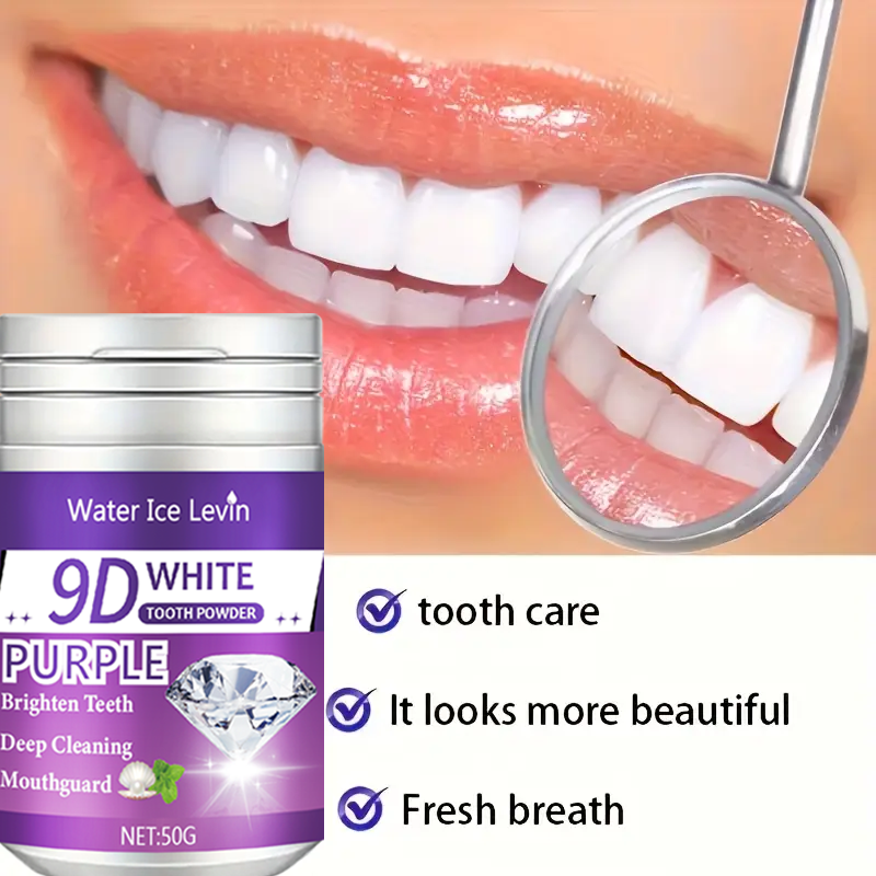 9D White Purple Toothpowder. B – Teeth Whitening Co Bewertung und Preis
