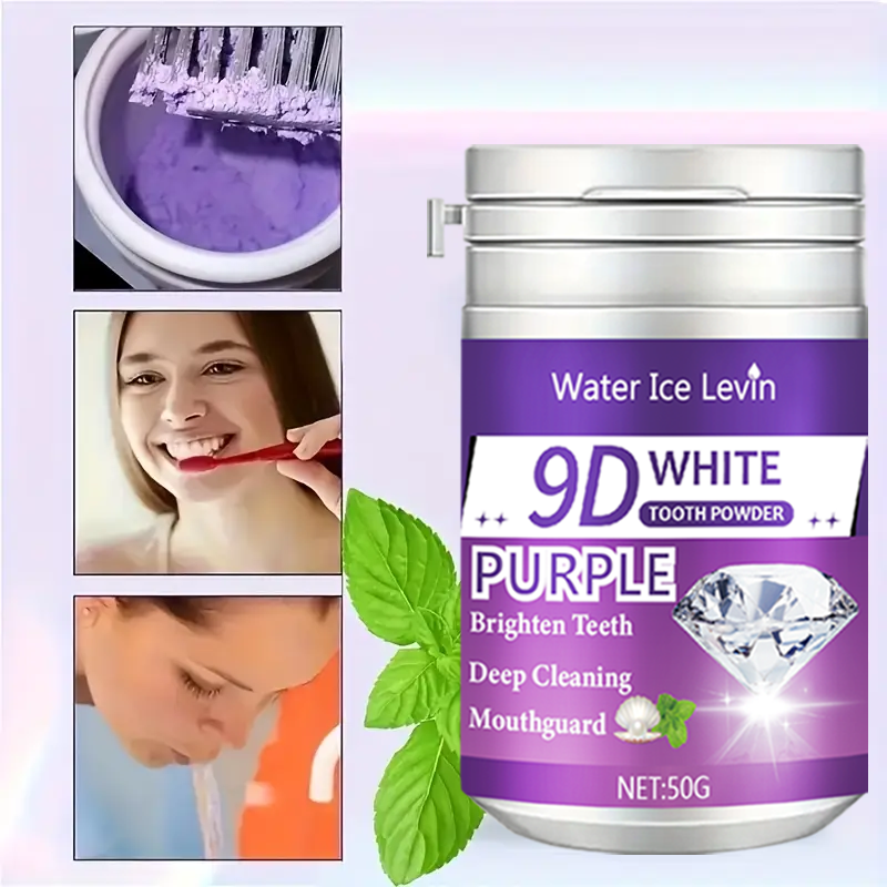 9D White Purple Toothpowder. B – Teeth Whitening Co Bewertung und Preis