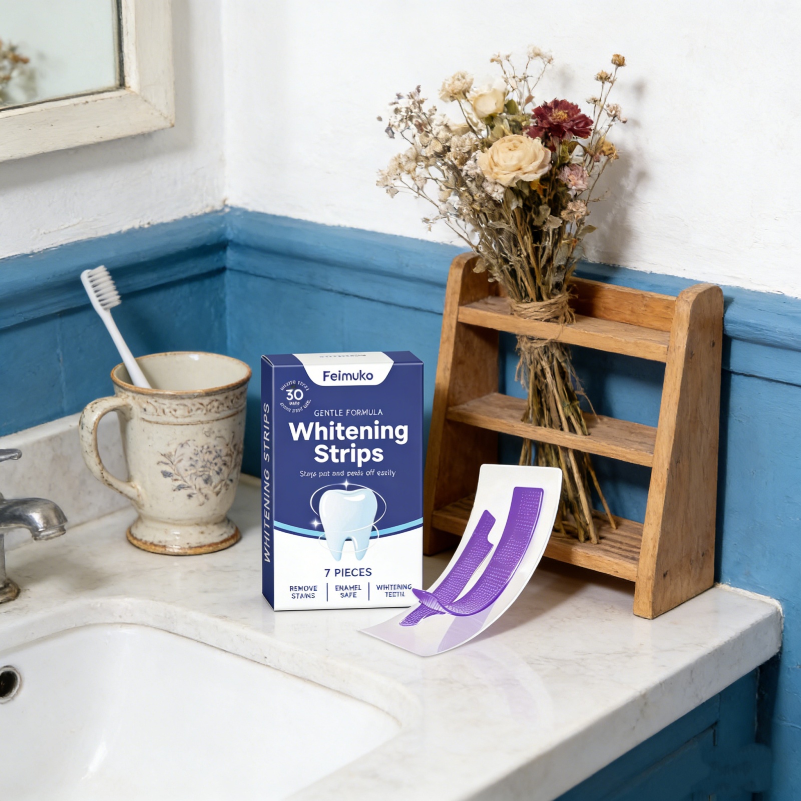 Purple Teeth Whitening Strips  – Teeth Whitening Yellow Teeth Bewertung und Preis