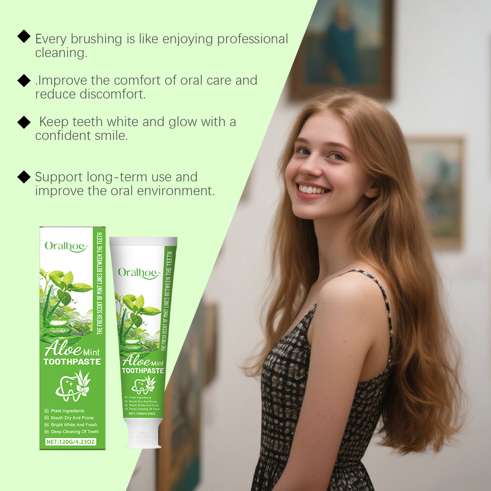 Aloe Vera Whitening Toothpaste – Teeth Whitening Yellow Teeth Bewertung und Preis