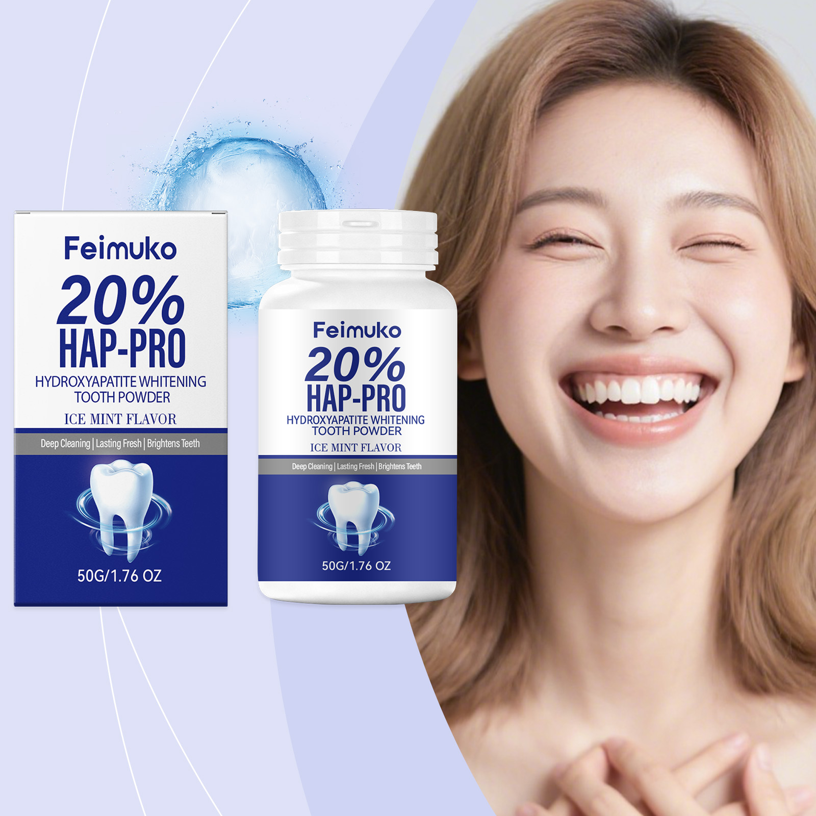 20% Hydroxyapatite Tooth Powde – Teeth Whitening China Bewertung und Preis