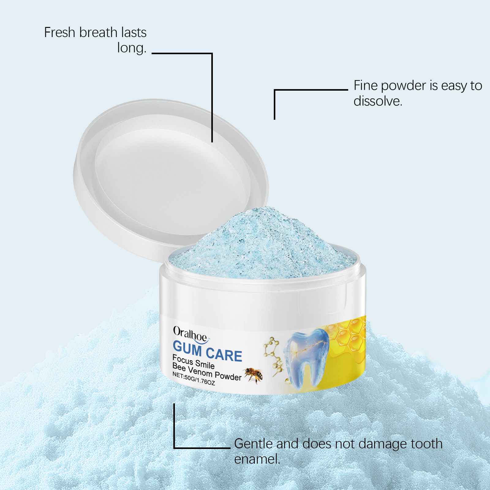ORALHOE 50g Bee Venom Powder R – Teeth Whitening Co Bewertung und Preis