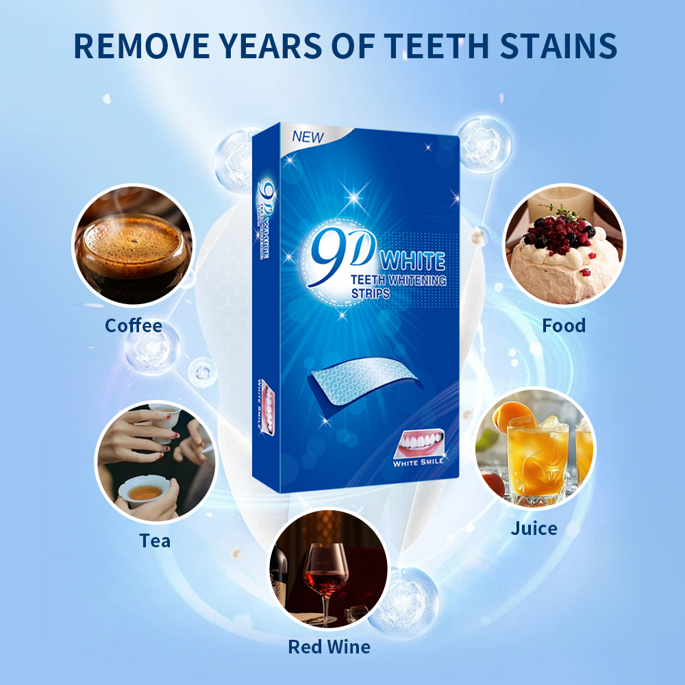 9D White Teeth Whitening Strip – Teeth Whitening Yellow Teeth Bewertung und Preis