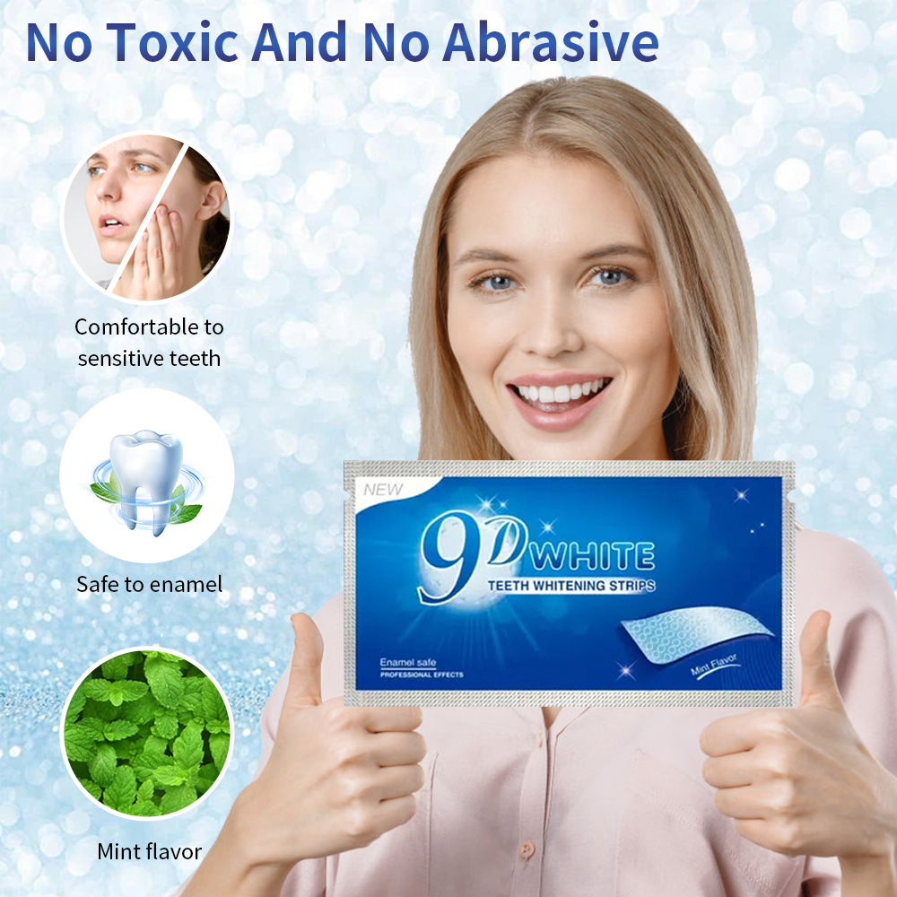 9D White Teeth Whitening Strip – Teeth Whitening Yellow Teeth Bewertung und Preis