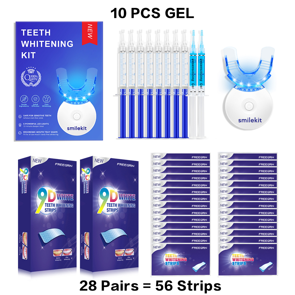 Teeth Whitening Kit - 5X LED L – Teeth Whitening Strips Bewertung und Preis