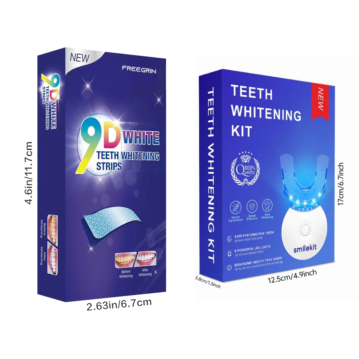 Teeth Whitening Kit - 5X LED L – Teeth Whitening Strips Bewertung und Preis