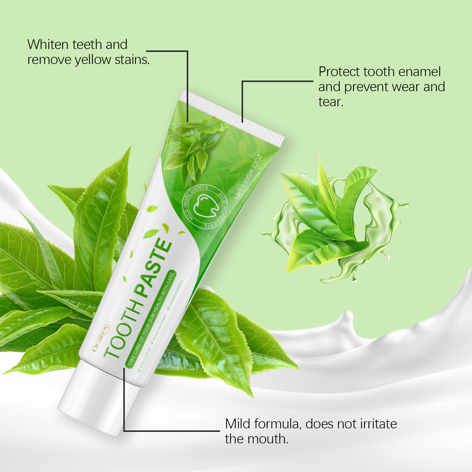 Herbal Green Whiten Toothpaste – Teeth Whitening Yellow Teeth Bewertung und Preis