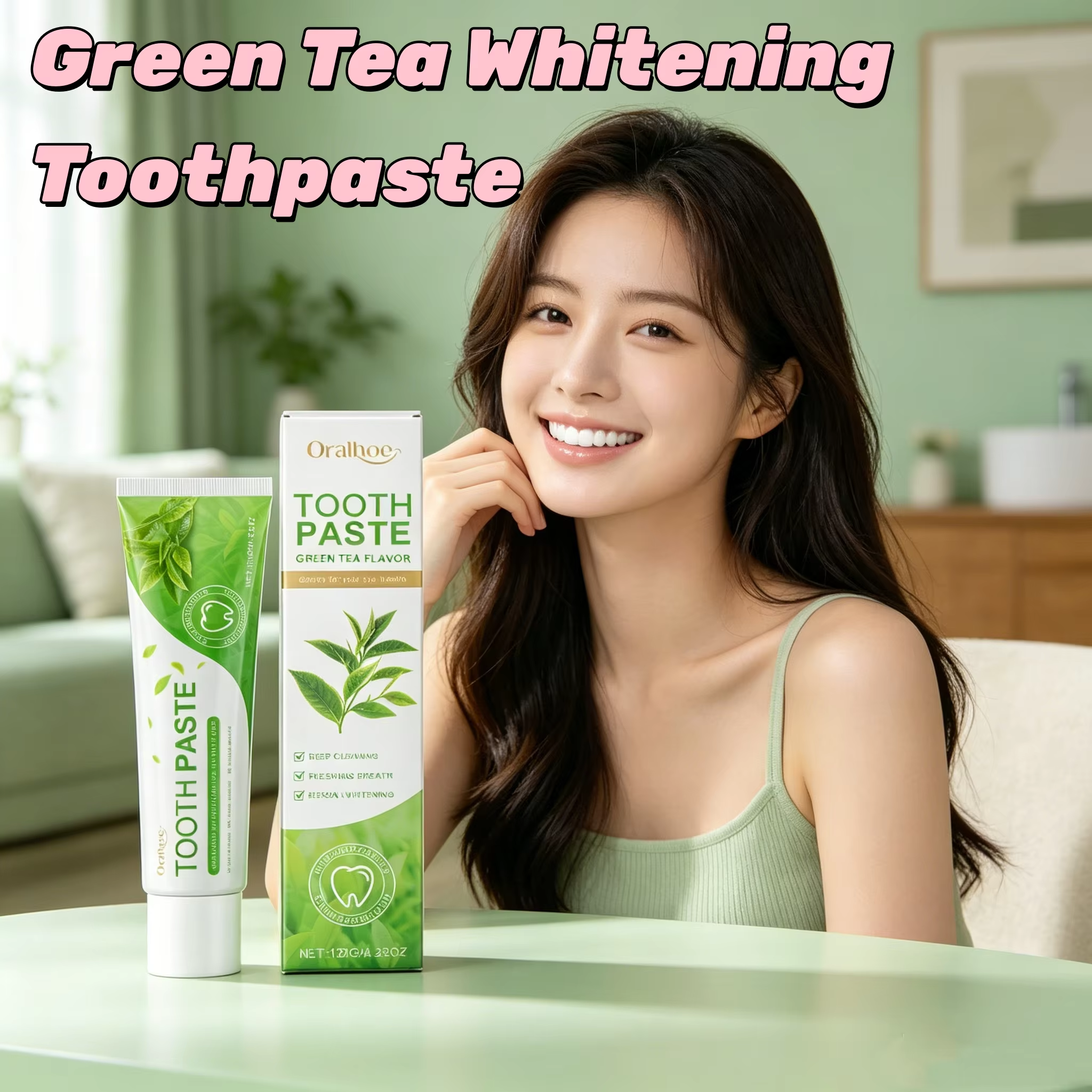 Herbal Green Whiten Toothpaste – Teeth Whitening Yellow Teeth Bewertung und Preis