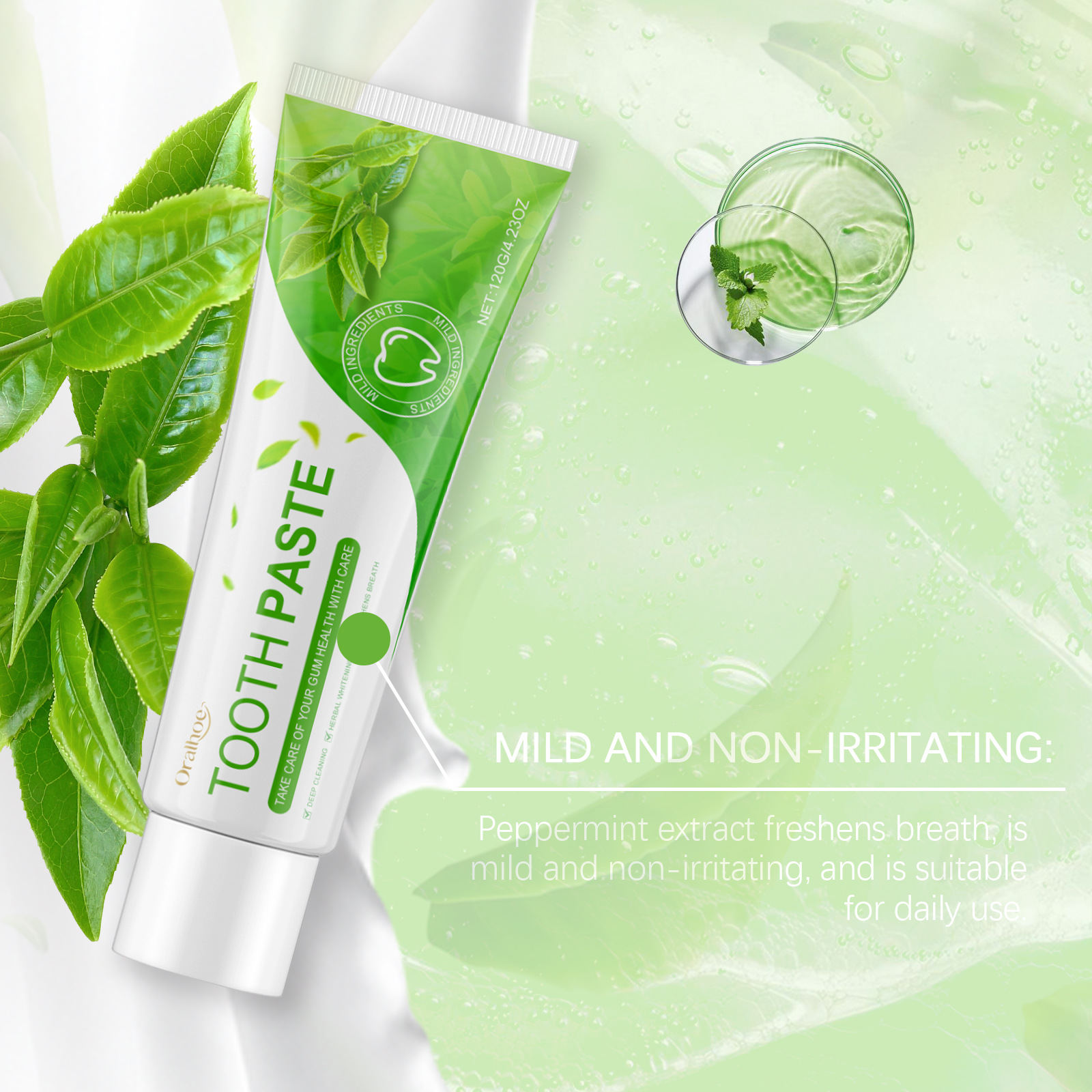 Herbal Green Whiten Toothpaste – Teeth Whitening Yellow Teeth Bewertung und Preis