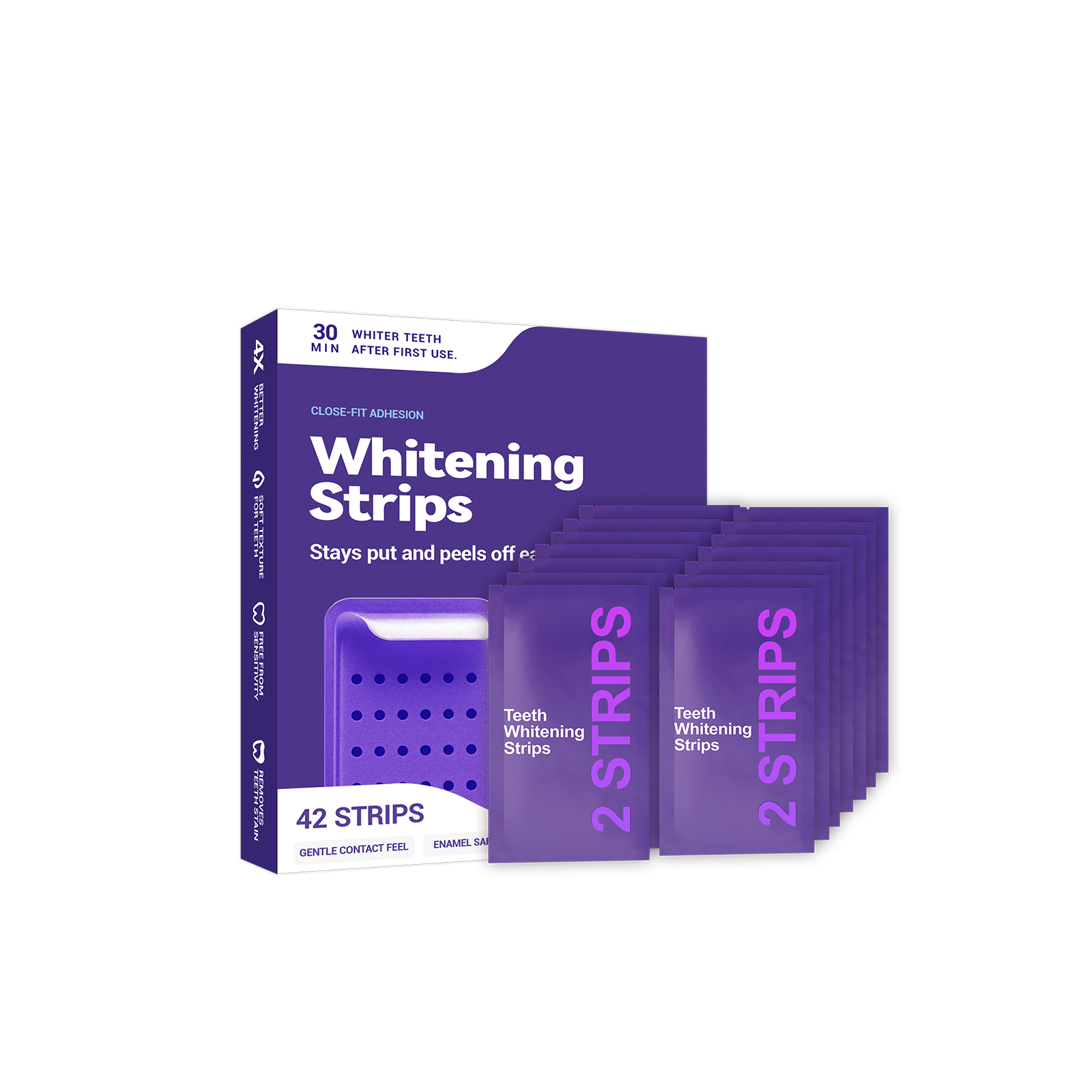 Purple Teeth Whitening Strips  – Teeth Whitening Strips Bewertung und Preis
