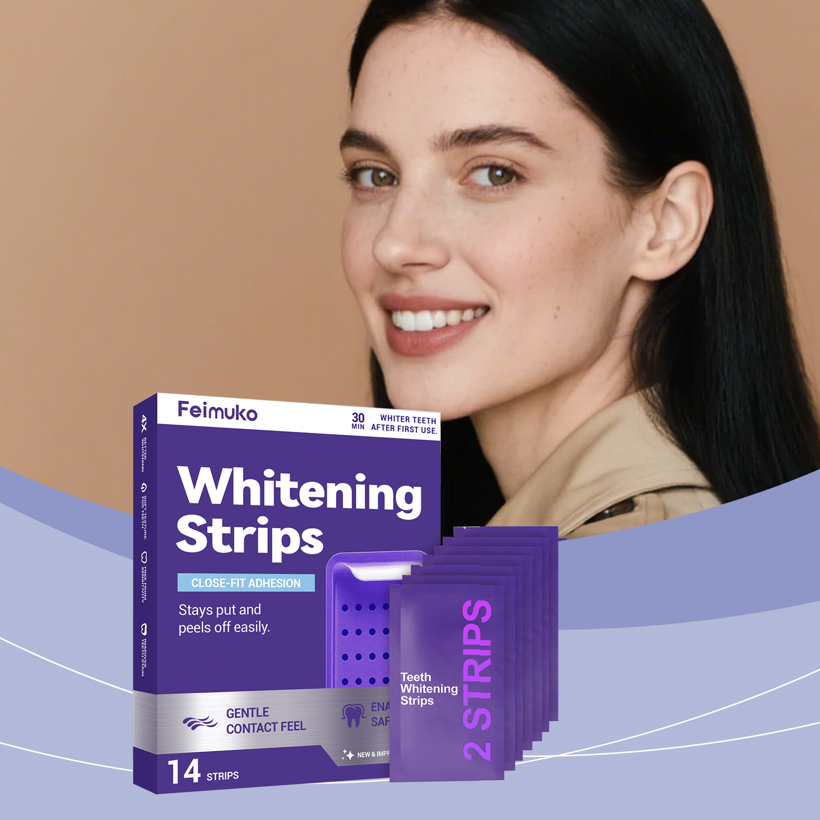 Purple Teeth Whitening Strips  – Teeth Whitening Strips Bewertung und Preis